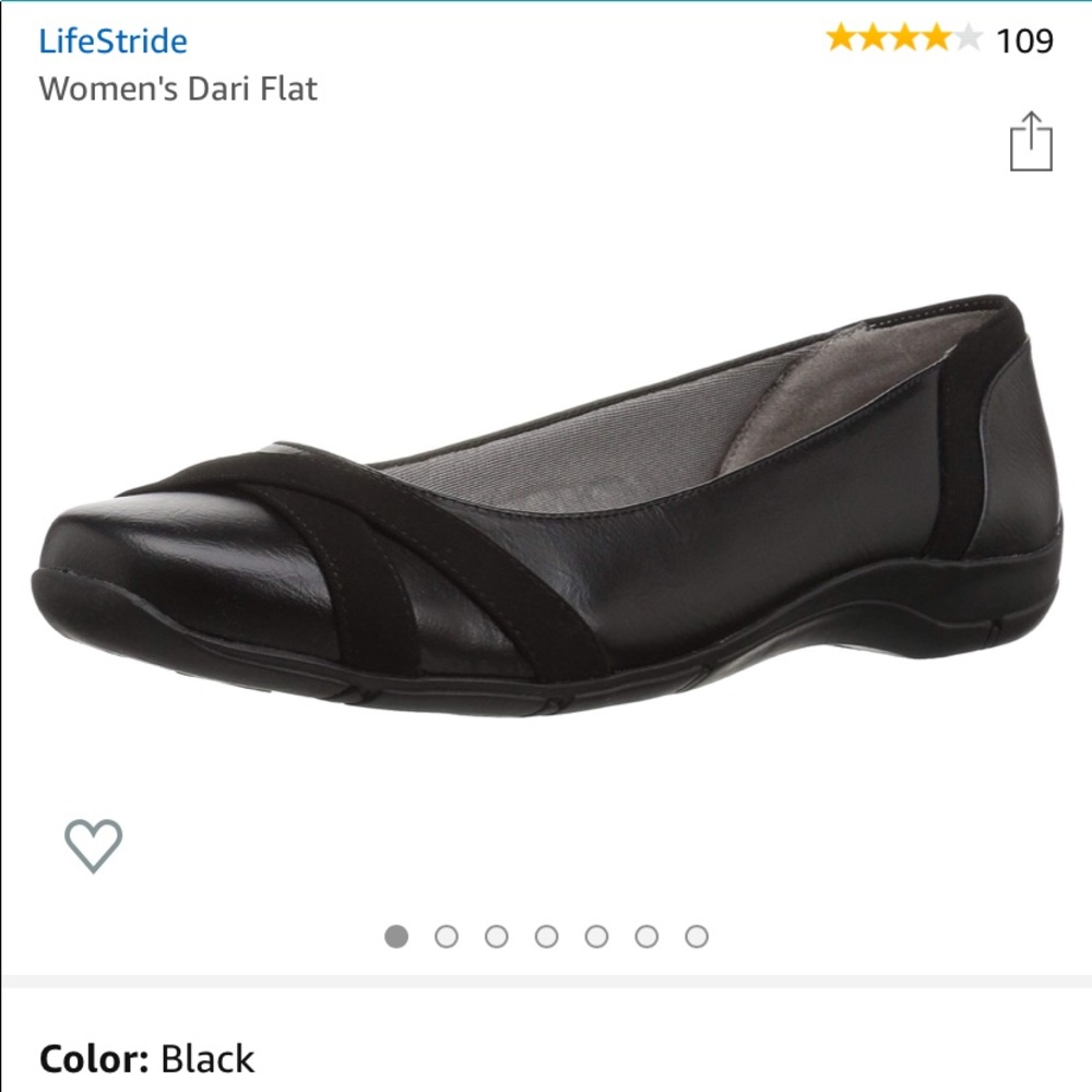 BRAND NEW Lifestride memory foam leather flats.